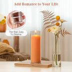 20 Pack 5.9" Tall x 1.8" Diameter Clear Glass Cylinder Vases - Multi-Use Flower Vase, Hurricane & Floating Candle Holders for Wedding Centerpieces, Home Decor, Table Displays (20) - size: 20 Pc(5.9" x 1.8")