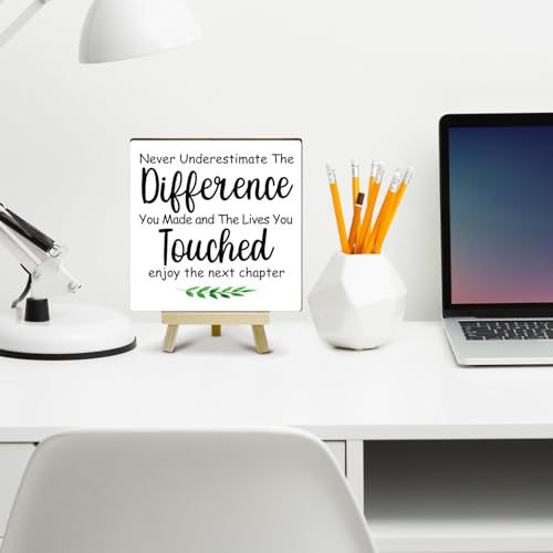 Office Decor for Women, Cute Desk Accessories, Never Underestimate The Difference You Made Inspirational Desk Decor, Funny Offices Gifts for Coworkers, Office Cubicle Decorations (MP06) - color: MP06