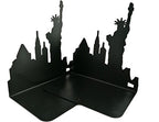 One Pair Fashion Modern Landmark Theme Style Thickening Iron Library School Metal Bookends Book End Perfect Mother's Day Gift (New York Statue) - color: Statue of Liberty
