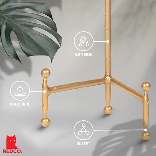 Red Co. Decorative Tripod Plate Stand and Art Holder Easel in Gold Finish - 11.5" h - color: Gold, size: Height - 11.5"