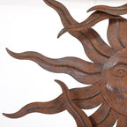 Metal Sun Wall Art Decor 21" W Large Sunface Outdoor Decor - size: 21"L x 20"W
