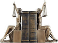 Thxsoon Lady Justice Statue Decorative Bookends Sculpture for Home and Office Decor, Perfect for Lawyers and Law Students - 10 x 5 x 4 inch (26 x 13 x 11cm)