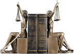 Thxsoon Lady Justice Statue Decorative Bookends Sculpture for Home and Office Decor, Perfect for Lawyers and Law Students - 10 x 5 x 4 inch (26 x 13 x 11cm)