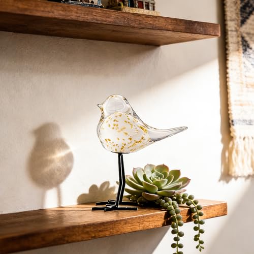 Glass Bird Figurines Art Collectible Ornaments Statue Figurines Modern Handmade Sculpture Home Decor - color: Bd-7