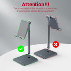 OMOTON Cell Phone Stand, Adjustable Angle Height Desk Phone Dock Holder for iPhone Air/17 Pro Max/ 11 Pro/XS Max/XR, Samsung Galaxy S20 / S10 / S9 / S8 and Other Phones (3.5-7.0-Inch), Gray - color: Gray