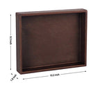 Vixdonos Leather Valet Tray Rectangular Catchall Tray Counter Organizer for Key,Jewelry,Perfume,Glasses and Watches(Brown) - color: Brown
