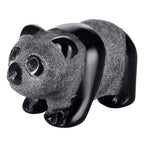 2" Obsidian Panda Figurine for Harmony& Resilient Gentleness,Panda Bear for Quiet Power of Nature,Panda Decor for Homes&Offices