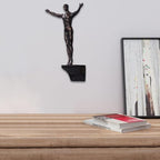 Climbing Man Wall Sculpture – Resin Decor Figure, Modern Art Accent, Black Home Ornament | Unique 3D Hanging Statue Piece, Artistic Abstract Wall Decoration Setup Living Room Bedroom Workplace Design - size: diving, style: Black