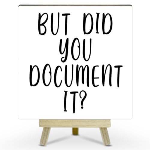 Office Decor for Women, Cute Desk Accessories, But Did You Document It Desk Decor, Funny Office Gifts for Coworkers, Minimalism Offices Cubicle Decorations (MP01) - color: MP01