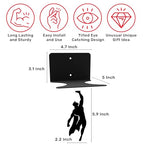 Artori Design Floating Bookshelf for Kids, Invisible Metal Book Shelf, Wall Decore Bookshelf for Book Lovers (Superhero) - size: Supershelf