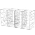 caktraie Desk Organizers And Accessories With 22 Drawers, 4 Pack Office Desktop Drawers, Plastic Makeup Organizer Containers Bins With Drawers Desk Organization, Bathroom Organizers Storage Case Box - size: 22 Drawers