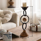 Unique Candle Holder - Candlestick Holders Decorative Candle Stand, 14.2 Inch Tall Decorative Taper Candle Stand, Non-Slip Base for Table Centerpiece, Home, Wedding, Party, Hotel Decor