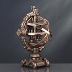 Veronese Design 7 1/8 Inch Tall Steampunk Mechanicus Gyroscope Resin Sculpture Bronze Finish
