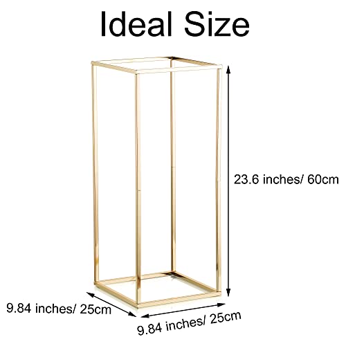 Gold Flower Stand for Table: 23.6” Tall Centerpiece Stand for Wedding Table Reception Floral Center Pieces with Home Decoration Party Event 10 PCS - size: 23.6 INCH-10PCS