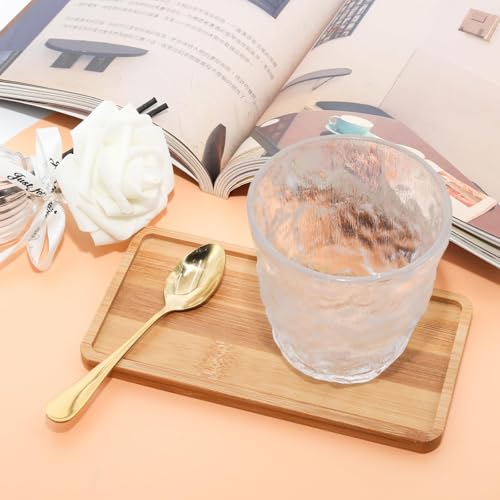Rectangular Bamboo Tray – 6.9” × 3.5” Outer Size, 6.5” × 3.1” Inner Size, Natural Decorative Organizer for Bathroom, Vanity, Toilet Tank Top, Desk, Entryway or Kitchen Use. - style: Rectangle 6.9x3.5”