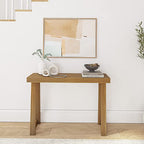Plank+Beam Solid Wood Console Table, 46 Inch, Sofa Table, Narrow Entryway Table for Hallway, Behind The Couch, Living Room, Foyer, Easy Assembly, Pecan - color: Pecan, size: 46" Console Table