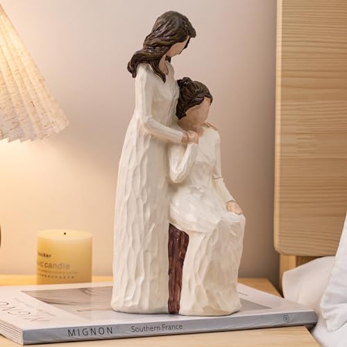 Gifts for Mom from Daughter, Mother and Daughter Figurines, Gifts for Mothers Day, Christmas, Birthday, Resin, 9.7" H - style: Adult Mom Daughter
