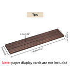 PH PandaHall Wooden Jewelry Display Stands, 3-Slot Wood Earring Card Holder Portable Jewelry Organizer Table Displays for Selling Earring Showing Jewelry Displaying, 15x3inch, Brown - color: Brown