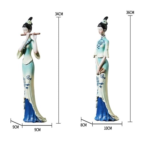 Statue Decorations Classical Figure Ornaments Living Room Entrance Wine Cabinet Light Luxury Decoration Creative Shape Home Decor Object