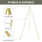 DANMO Easel Stand for Wedding Sign Poster 63'' Instant Display Easel for Floor Adjustable Metal Art Easel Gold 3 Pack - style: Gold 3 Pack