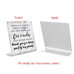 Friend Gifts for Women Men Friends Friendship Plaque Gift Office Gifts for Friends Sisters Coworkers Decorations On Shelf Table Desk for Living Room Bedroom Home Office dksg12 - style: thank you for being part of my family