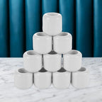 20Pcs 0.7 Inch Chime Candle Holder, Spell Candle Holders, White Ceramic Candles Holder for Casting Chimes, Rituals, Spells, Vigil, Wiccan Supplies, 1.3x1.26 Inch