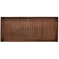 HF by LT Cable Knit Pattern Metal Boot-Tray, 30 x 13 inches, Antique Copper - color: Cable Knit Design, Antique Copper