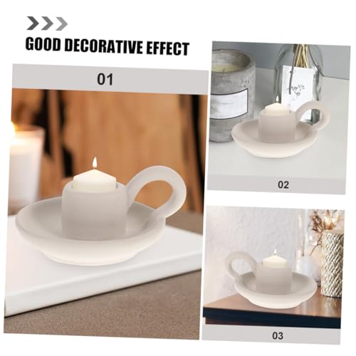Ceramic Candle Holder Nordic Style Modern Minimalist Candlestick for Wedding Party Dining Table Decoration Romantic Home Ornament