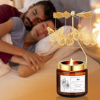 Rotatable Rose Scented Candle Gifts, Butterfly Gifts for Women Mom Wife Anniversary Valentine's Day Christmas, Unique Birthday Gift for Sister Girlfriend with Gift Box - color: Rose-Butterfly