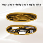 DGAZ Silk Purse Organizer Insert Fits Hermes Kelly Elan Bags，Silky Smooth Bag Organizer，Luxury Handbag & Tote Shaper(Jaune amber) - color: Jaune amber