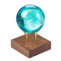 Hipiwe Metal Arm Display Stand Easel with Wooden Base Decorative Display for Sphere Crystal Ball Mineral Geodes Rock Agate Small Collectibles, Medium - size: Medium