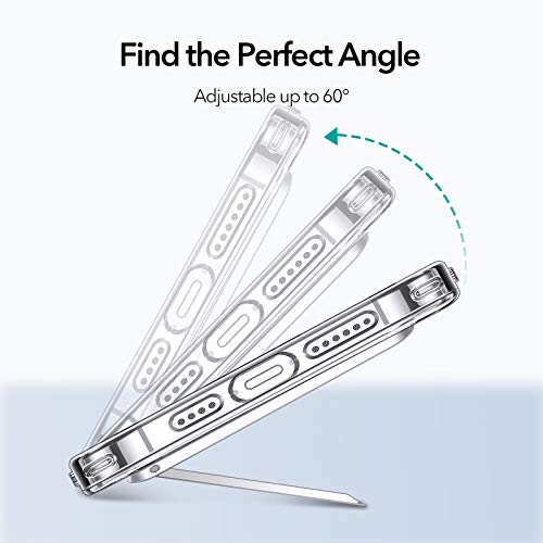 ESR Boost Phone Kickstand, Vertical and Horizontal Stand, Adjustable Angle, Compatible with iPhone Air 17 Pro Max, iPhone 17e/16/15/14/13/12, Samsung Galaxy S26/S25/S24/S23 Series, Google, Silver - color: Silver