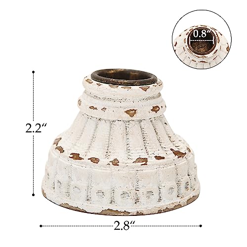 NIKKY HOME Taper Candle Holders Set of 2, Vintage Candle Stand Decorative Resin Candlestick for Wedding Party Mantle Fireplace Dining Room Table Centerpieces Decor
