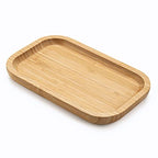 Bamboo Vanity Tray, Bathroom Counter Tray, Toilet Tank Tray, Bathroom Tray for Organizing and Home Decor, 7.9 x 5.1 x 0.8 inch - size: 7.9" x 5.1" x 0.8"
