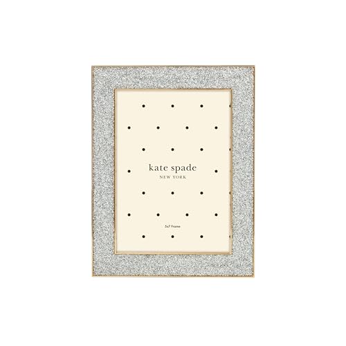 kate spade new york 897450 Sitting Pretty 5x7 Silver Glitter Frame - style: Frame, 5x7 (Silver Glitter)