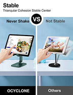 OCYCLONE Phone Stand, Adjustable Height and Angle Foldable Cell Phone Stand Holder for Desk, Taller iPhone Stand Compatible with 4.7"-13" Smartphones iPad Tablet, Green - color: Green