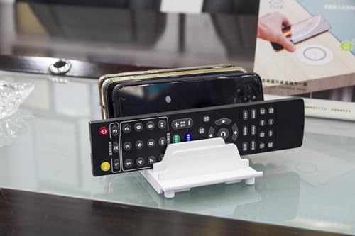 Adjustable Universal Cell Phone Dock Stand Holder, Tablet Organizer Multi Device Desktop Stand for iPhone Samsung Galaxy Google Nexus Kindle - No Charging Port (White) - color: White