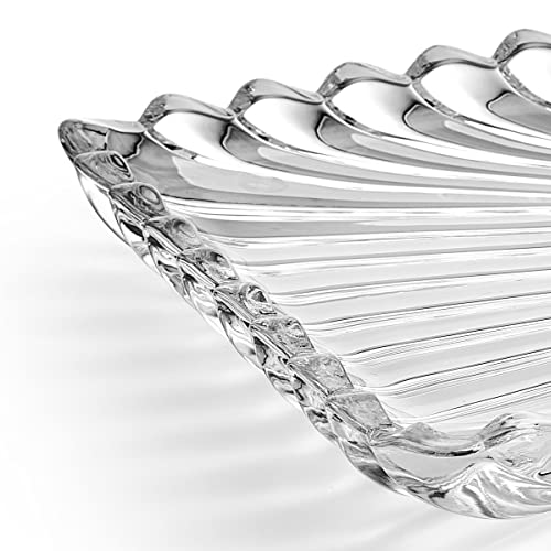 Mikasa Estate Crystal Glass Rectangular Serving Decorative Tray, 14.75 Inch - size: 14.8" x 6.9" x 1.4", style: Vase