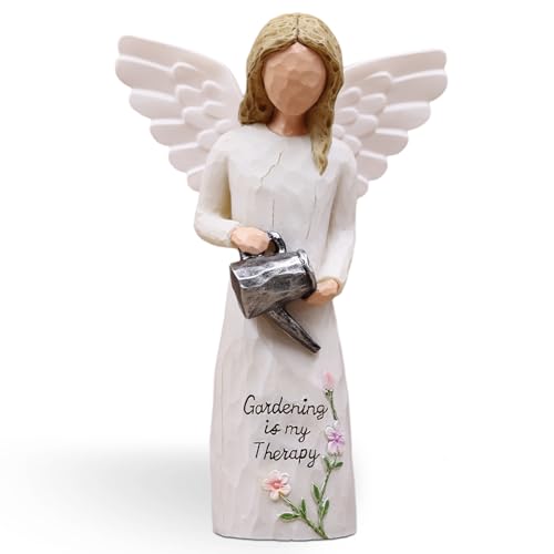 Gardening Gifts for Women, Gift for Gardeners Woman, Garden Gifts Women, Unique Gardening Gift, Garden Angel, Sculpted Hand-Painted Angel Figurine - style: gardening gifts