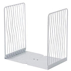 Minimalist Style Bookends Metal Adjustable Books Holder Stand Book Rack Desk Bookend - Curve, White - color: Curve, White