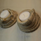 Coiled Snake Candlestick Candle Holder, Resin Tealight Candleholder, Serpent Sculpture, Ornament Garden Home Decorations(2Pcs)