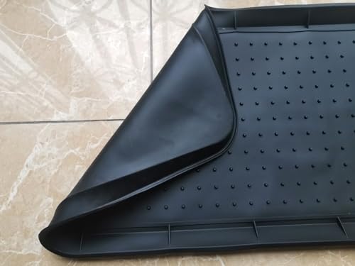 Soft Silicone Rubber Boot Tray for Entryway,Boot Mat,Shoe Tray,Shoe Mat for Indoor and Outdoor Use (Soft Silicone Rubber 2Pcs, 29.5X14.9 inch) - color: Soft Silicone Rubber 2pcs, size: 29" x 14" x 1.2"