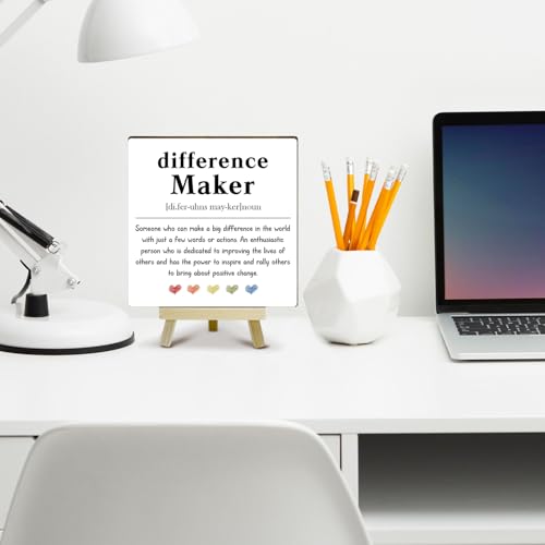 Home Office Decor, Difference Maker Definition Desk Decor, Employee Appreciation Gifts, Admin Professionals Day Gift, Teacher Mentor Gifts (MP07) - color: MP07