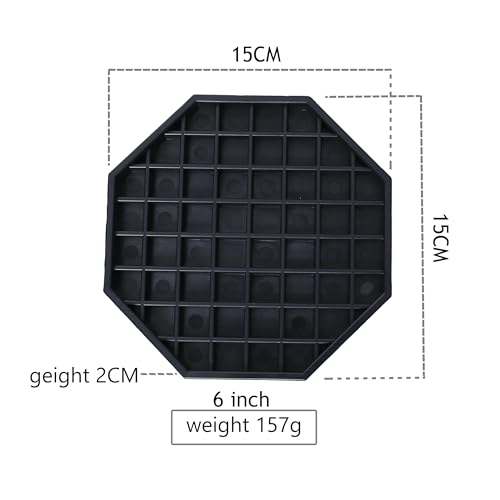 6" Octagon Coffee Drip Tray Catcher for Countertop - for Beverage & Drink Dispenser Bar by kitchentoolz - Pack of 4