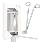 Airy Abode Candle Wick Trimmer and Candle Snuffer Accessory Set – Pick Your Color - color: Silver