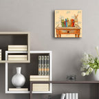 Epic Art 'Bookends' by Marvindale Acrylic Glass Wall Art, 12" x 12" - size: 12L" x 12W"