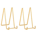 Plate Holder Easel Display Stand - 8 inch Metal Plate Stands for Display - Tabletop Picture Stand - Gold Iron Easels for Display Pictures | Photo Frames | Book | Decorative Plates | Plaque -2 Pack - size: 8 inch-2