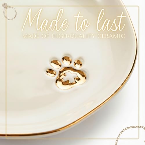 InnoBeta Vet Tech Gifts, Veterinary Gifts for Women, Ceramic Jewelry Tray, Decorative Trinket Dish for Rings Earrings Necklaces Bracelet, 4.75"