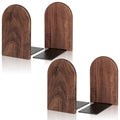 Book Ends,2 Pair Medium Bookends Wood Book Ends Universal Economy Bookend (2, Medium) - size: Medium