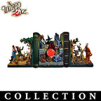 The Bradford Exchange The Wizard of Oz Illuminated Sculptural Bookend Collection Issue #2 Enter The Witch's Castle Handcrafted & Hand-Painted Resin Display Piece 4.25-inches